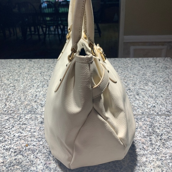 Tommy Hilfiger Cream All Leather Satchel - Picture 3 of 9